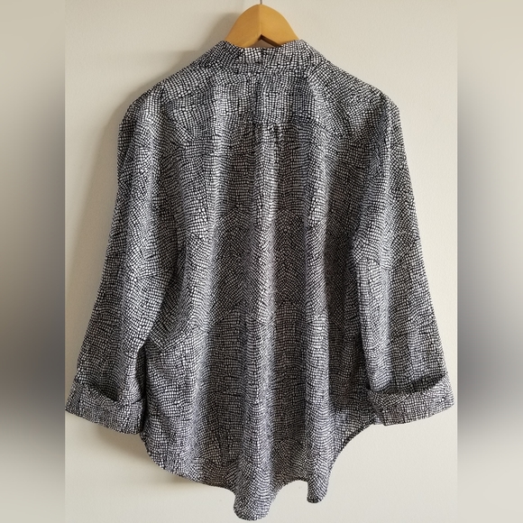 Patterned Oversized Blouse - Picture 3 of 5